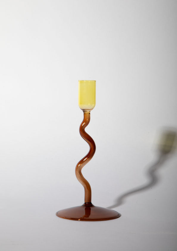 DUBAI CANDLE HOLDER - BROWN