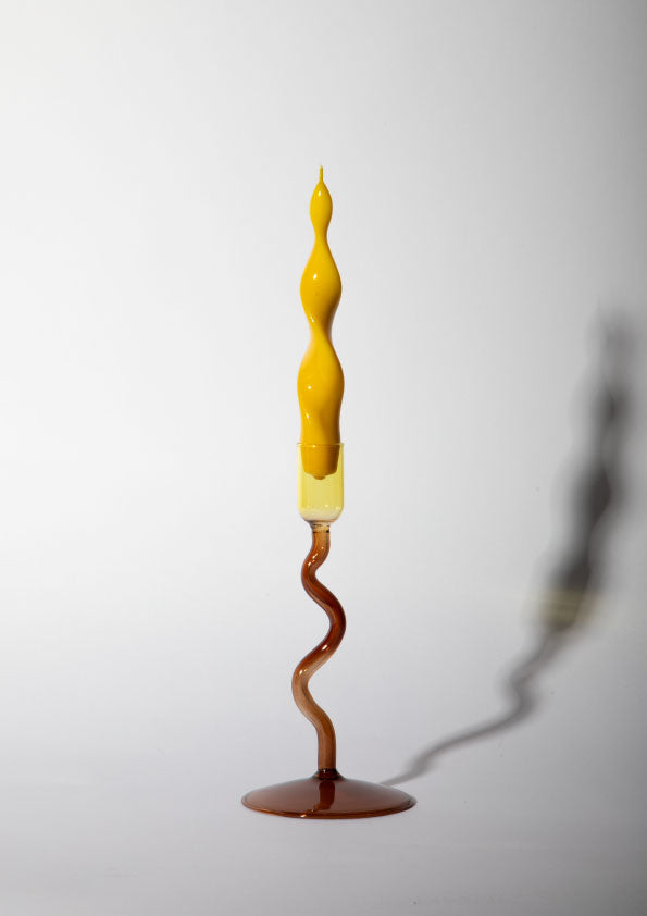 DUBAI CANDLE HOLDER - BROWN