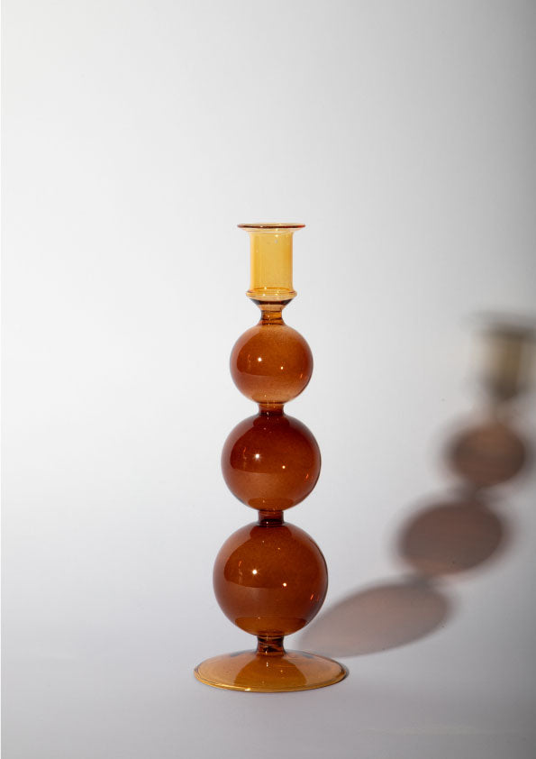 BARCELONA CANDLE HOLDER - BROWN