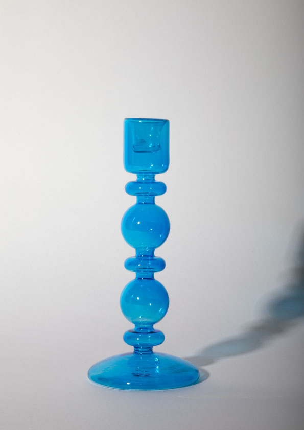 LONDON CANDLE HOLDER - BLUE