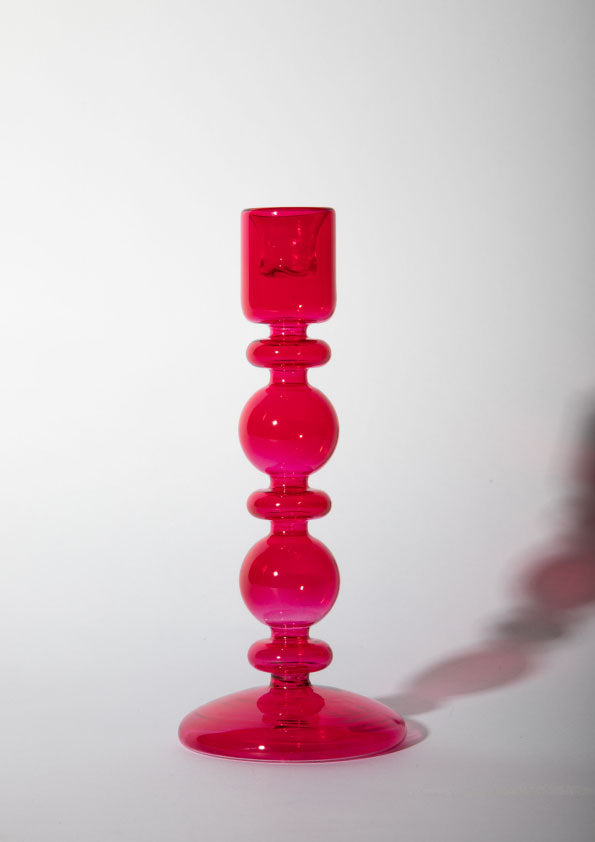 LONDON CANDLE HOLDER - RED