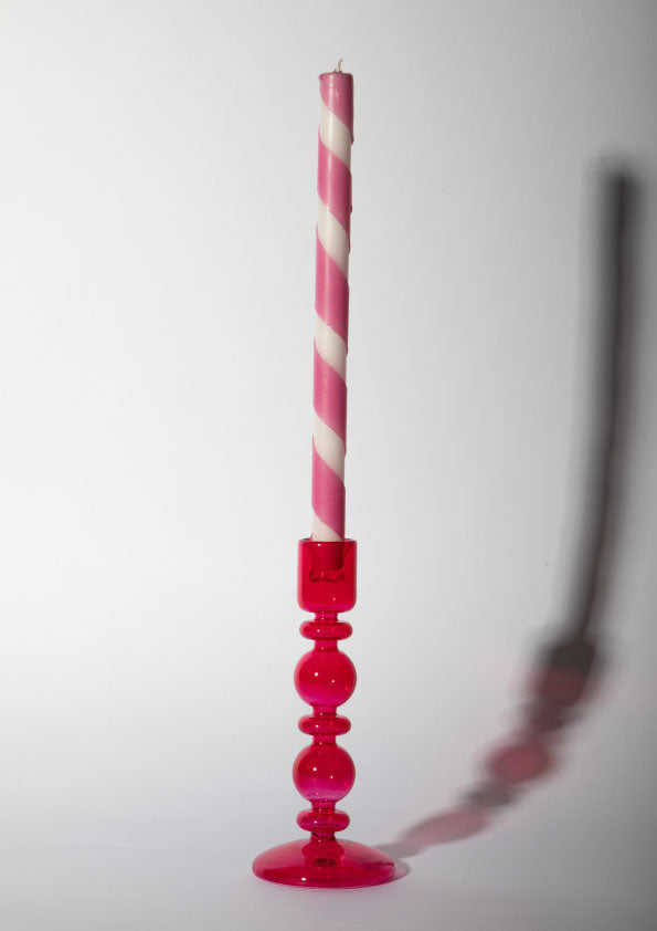 LONDON CANDLE HOLDER - RED