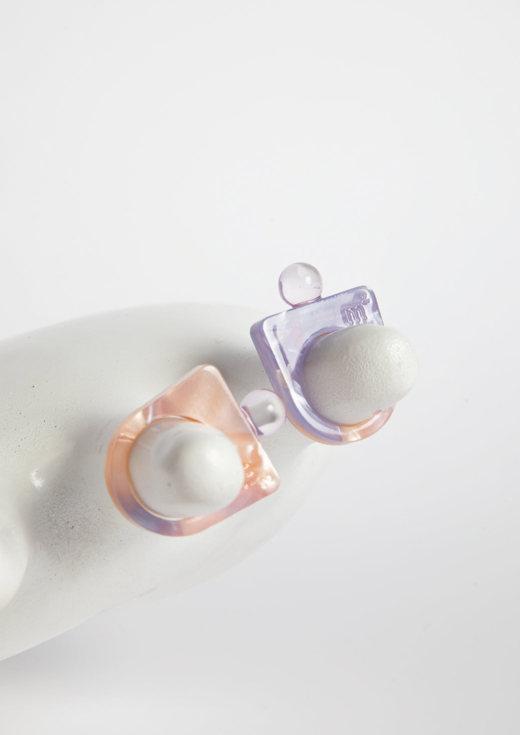 STONE RING - MARBLED PINK&LILAC