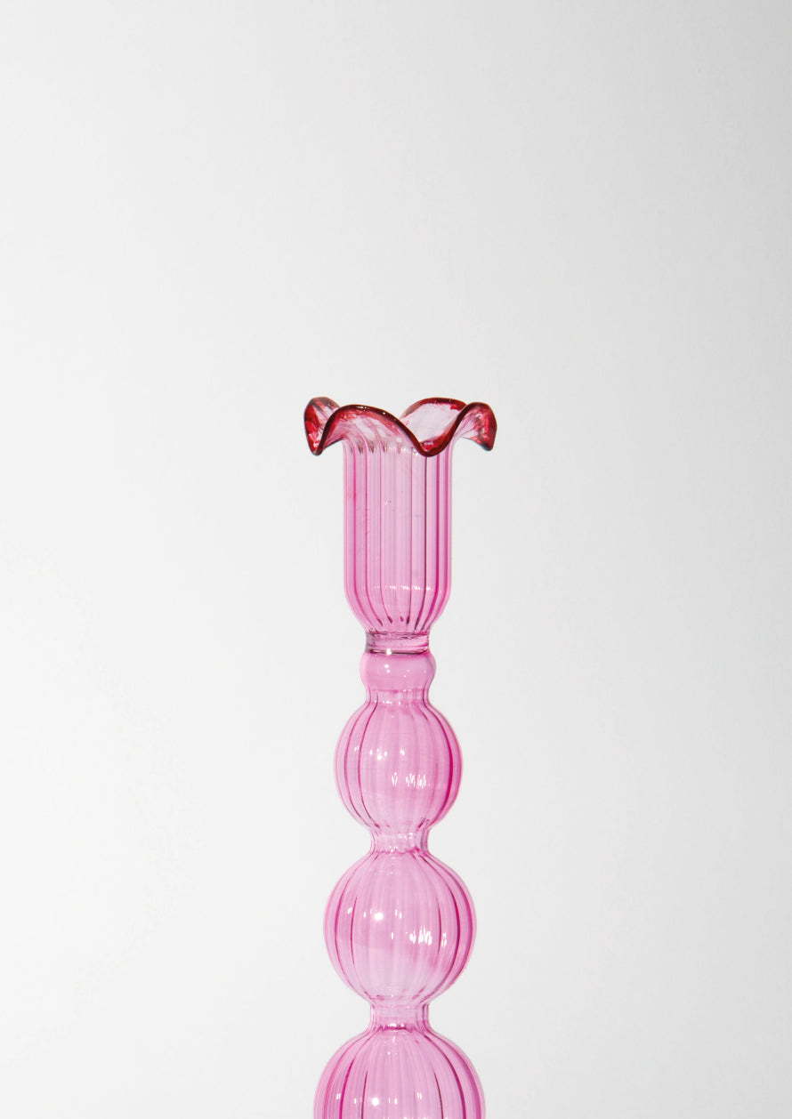 NEW YORK CANDLE HOLDER -PINK