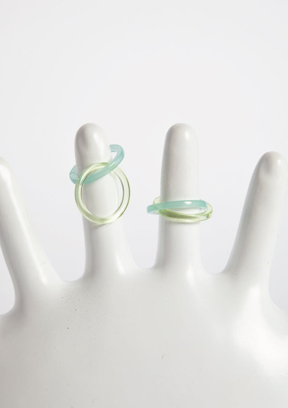 DOUBLE RING - BLUE&GREEN