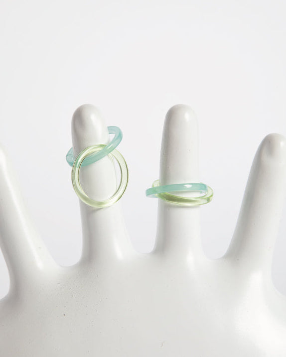 DOUBLE RING - BLUE&GREEN