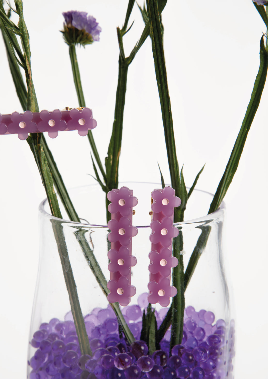 DAISY HAIR CLIP - PURPLE