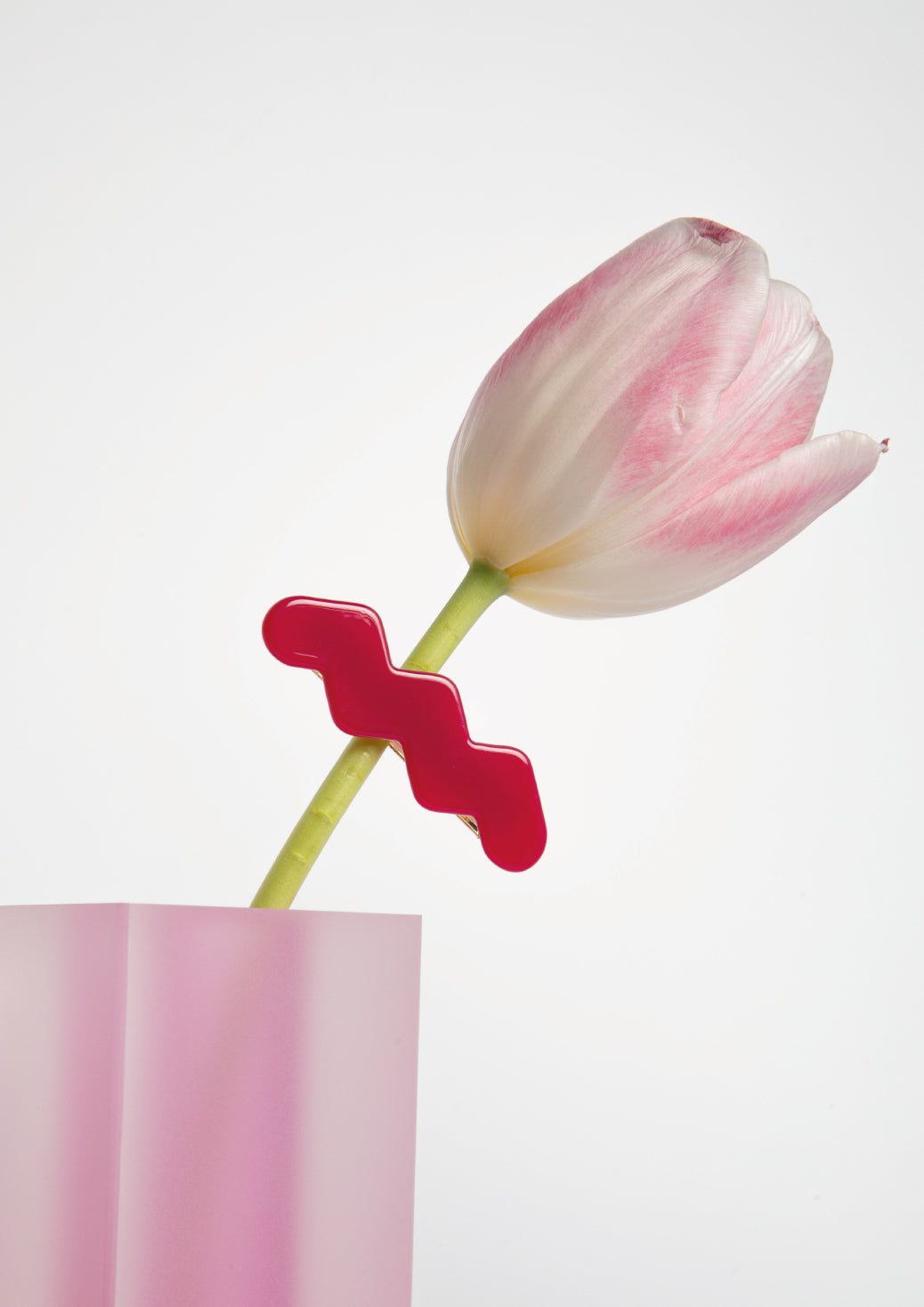 RAY HAIR CLIP - DARK PINK