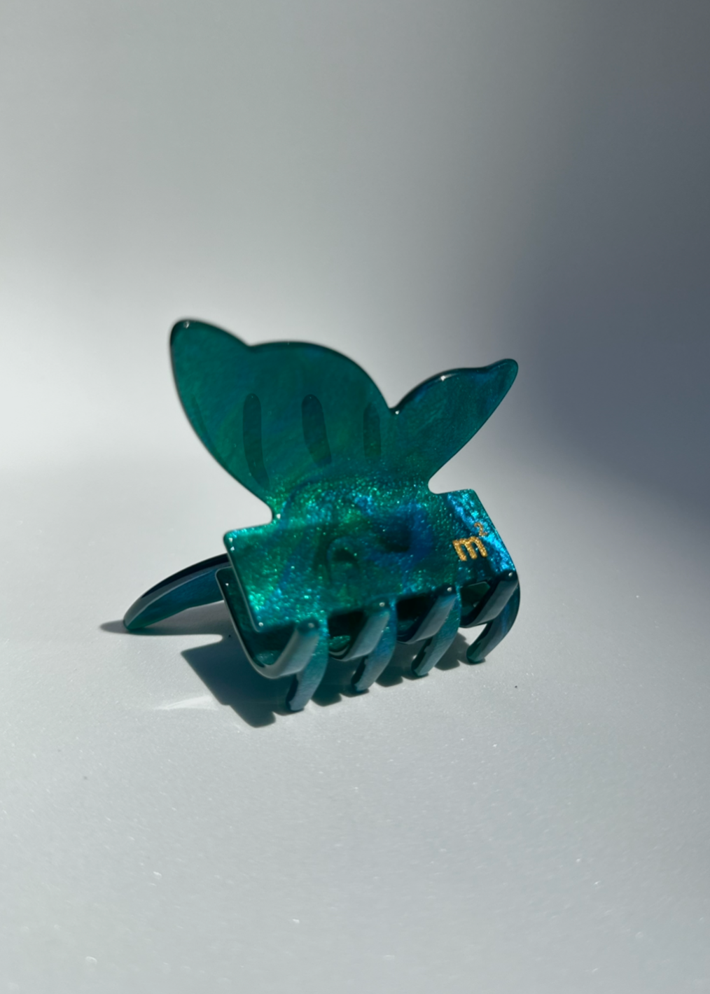 SHINY BTFLY CLAW - PETROL