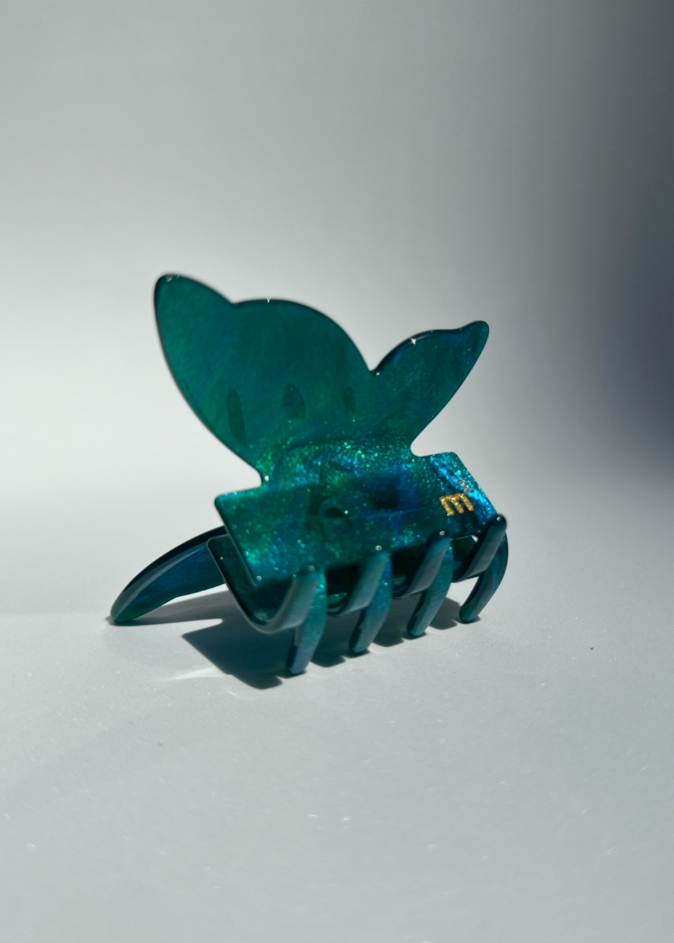 SHINY BTFLY CLAW - PETROL