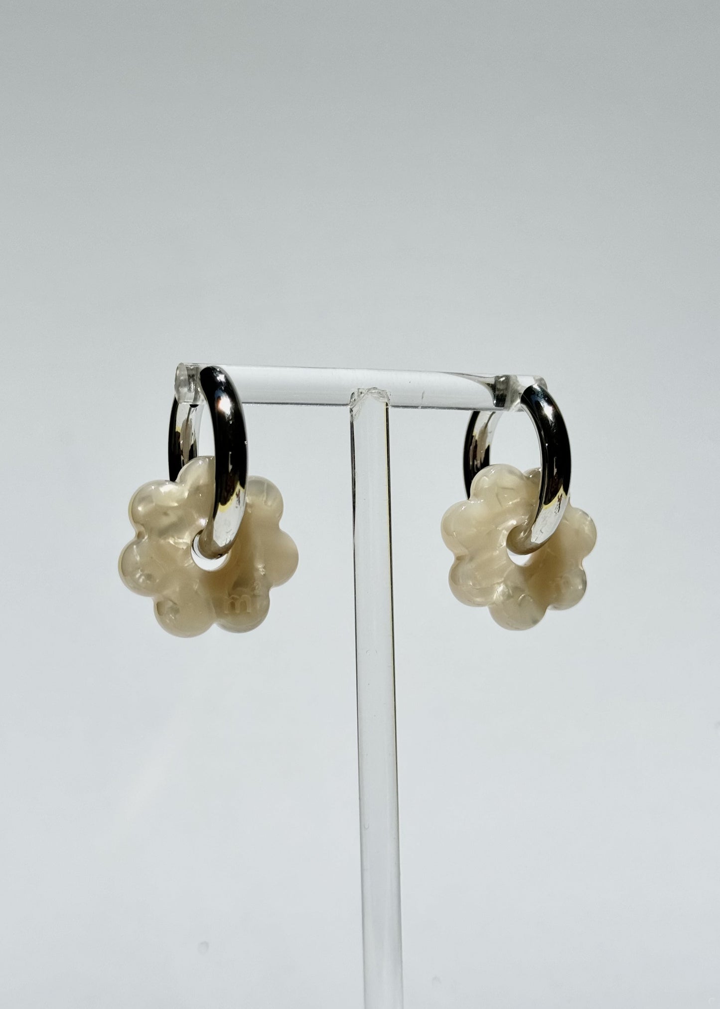 DAISY FLOWERS EARRINGS - WHITE