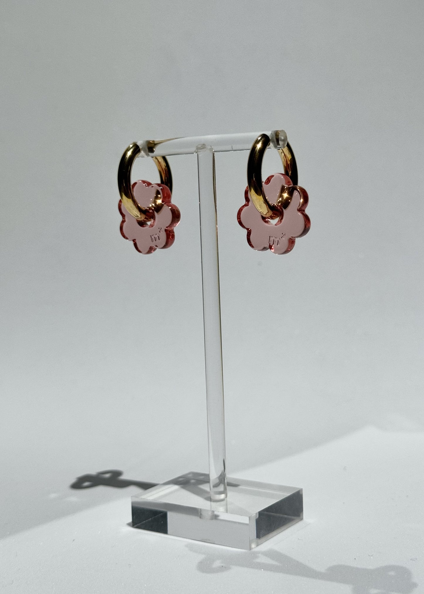 DAISY FLOWERS EARRINGS - PINK