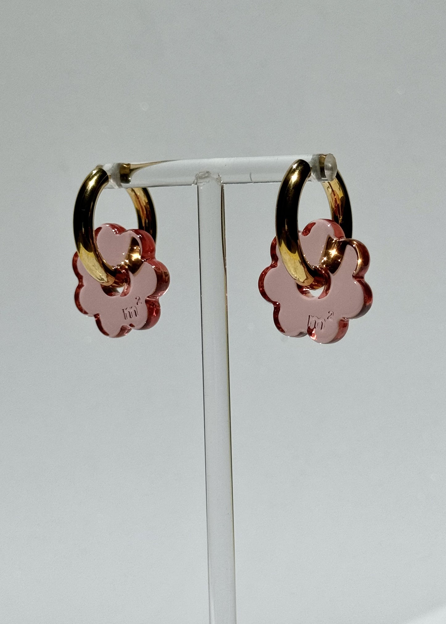 DAISY FLOWERS EARRINGS - PINK