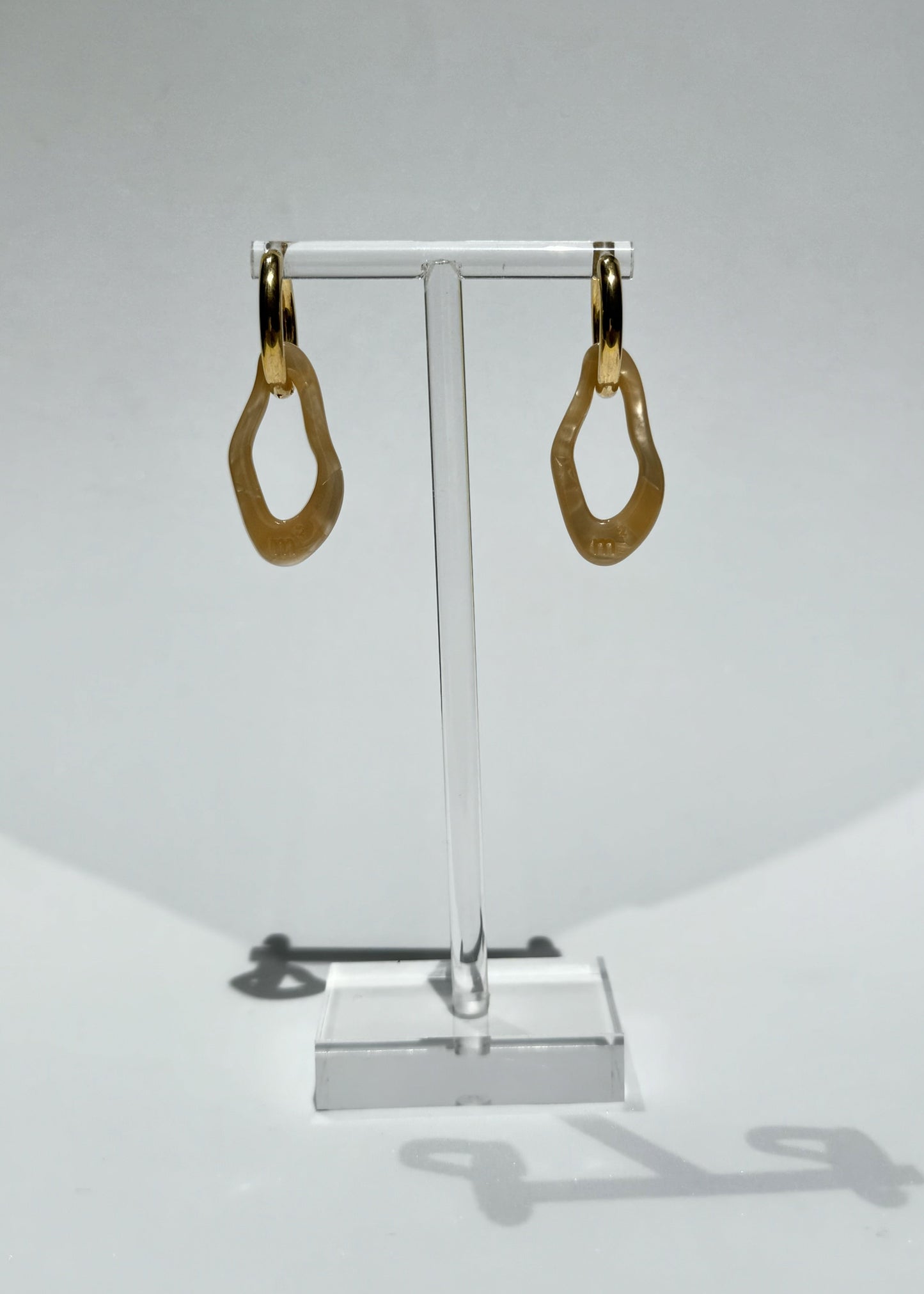 ORGANIC EARRING - BEIGE