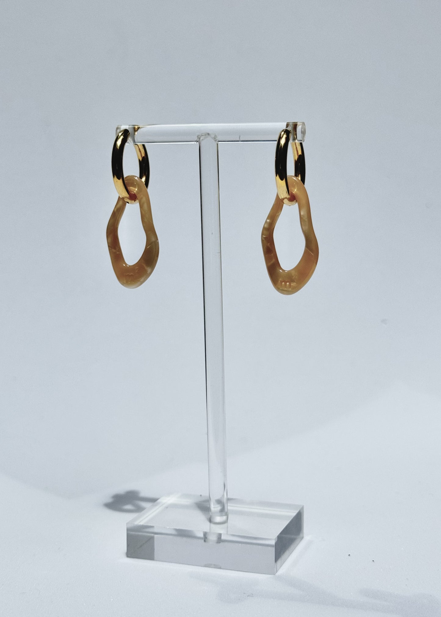 ORGANIC EARRING - BEIGE