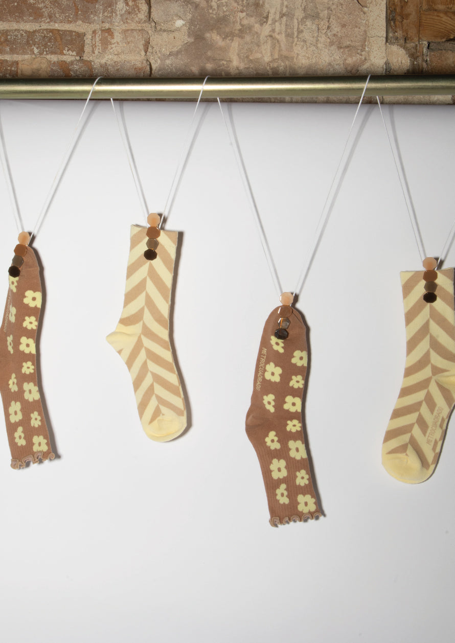 STRIPES SOCKS - BEIGES