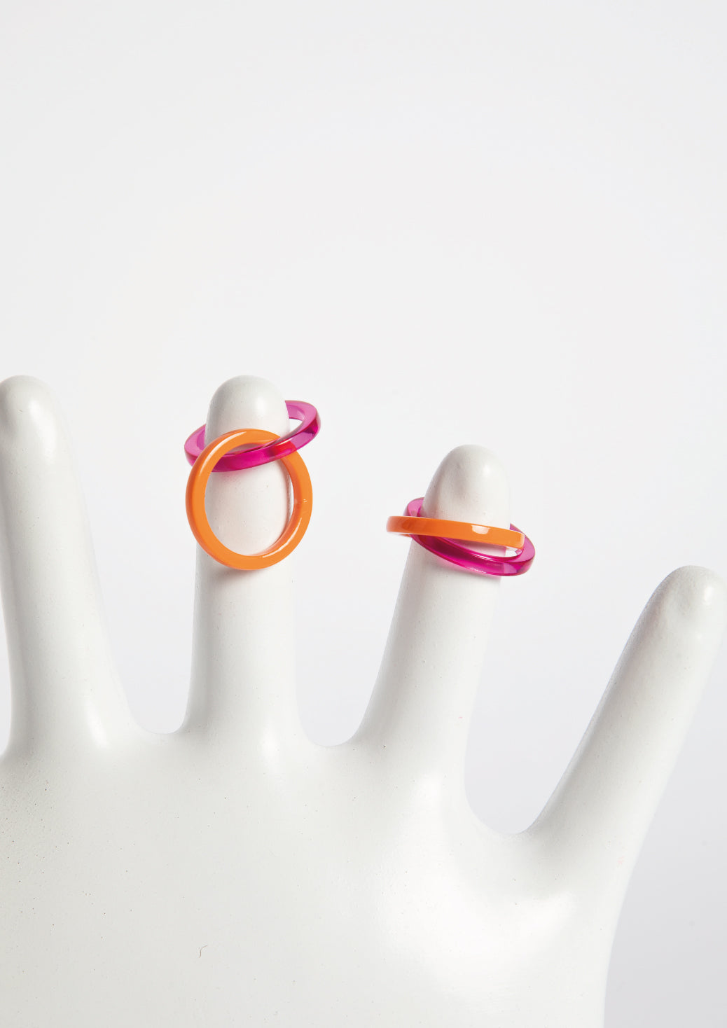 DOUBLE RING - FUCHSIA&ORANGE