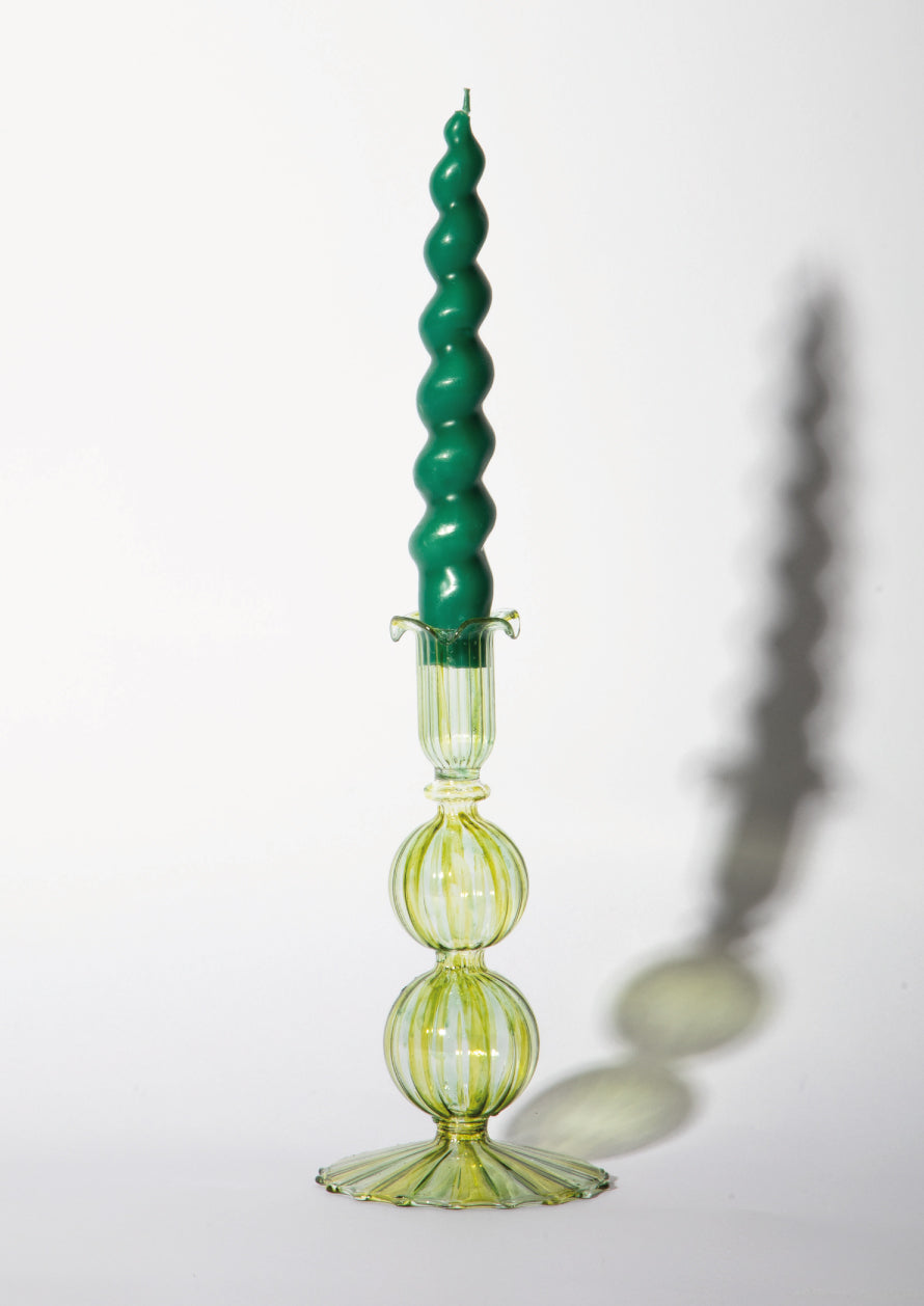 SYDNEY CANDLE HOLDER - GREEN