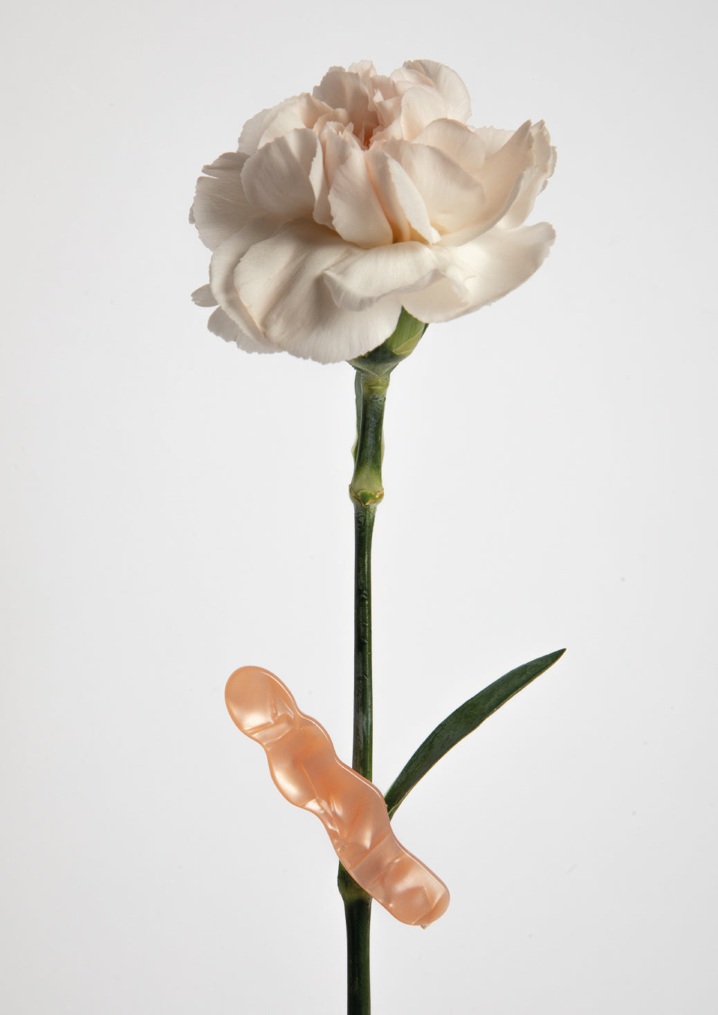 BROKEN HAIR CLIP - CORAL
