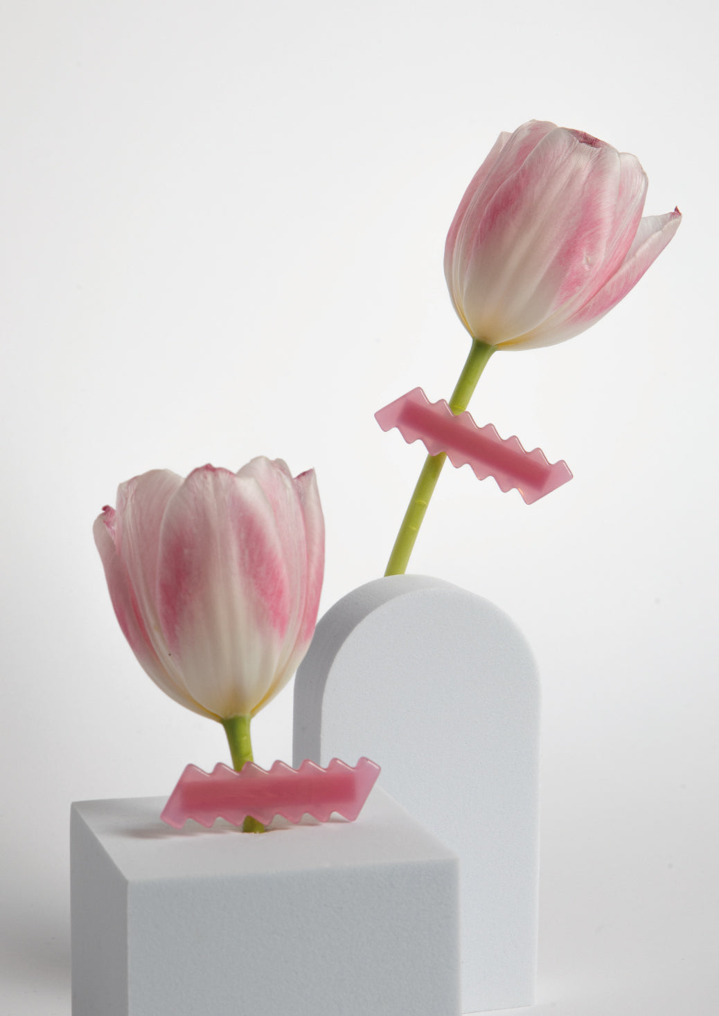 ZIG/ZAG HAIR CLIP - PINK