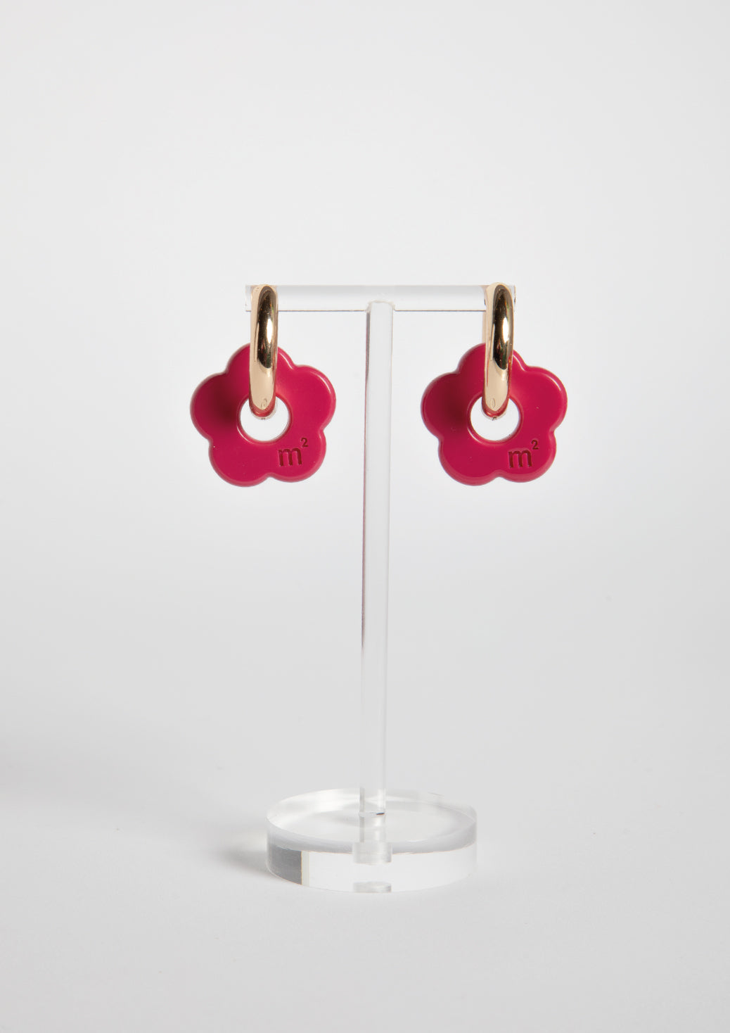 FLOWERS EARRINGS - FUCHSIA