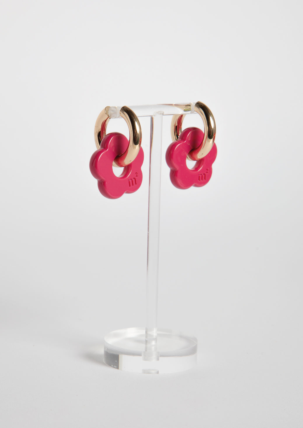 FLOWERS EARRINGS - FUCHSIA