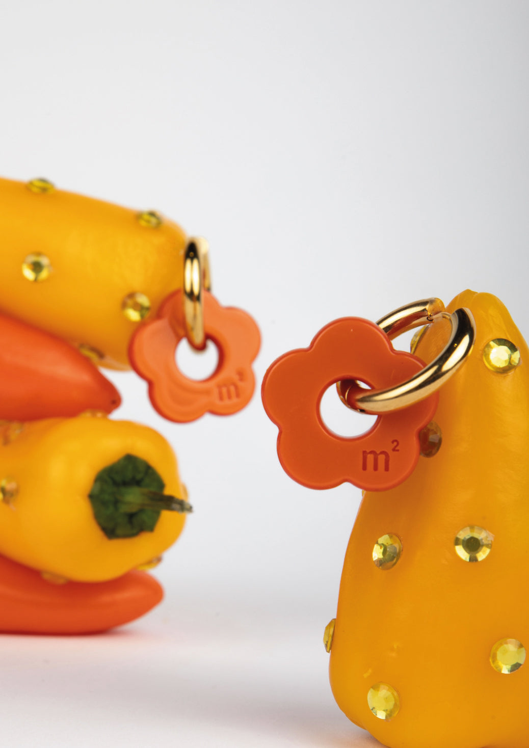 FLOWERS EARRINGS - ORANGE