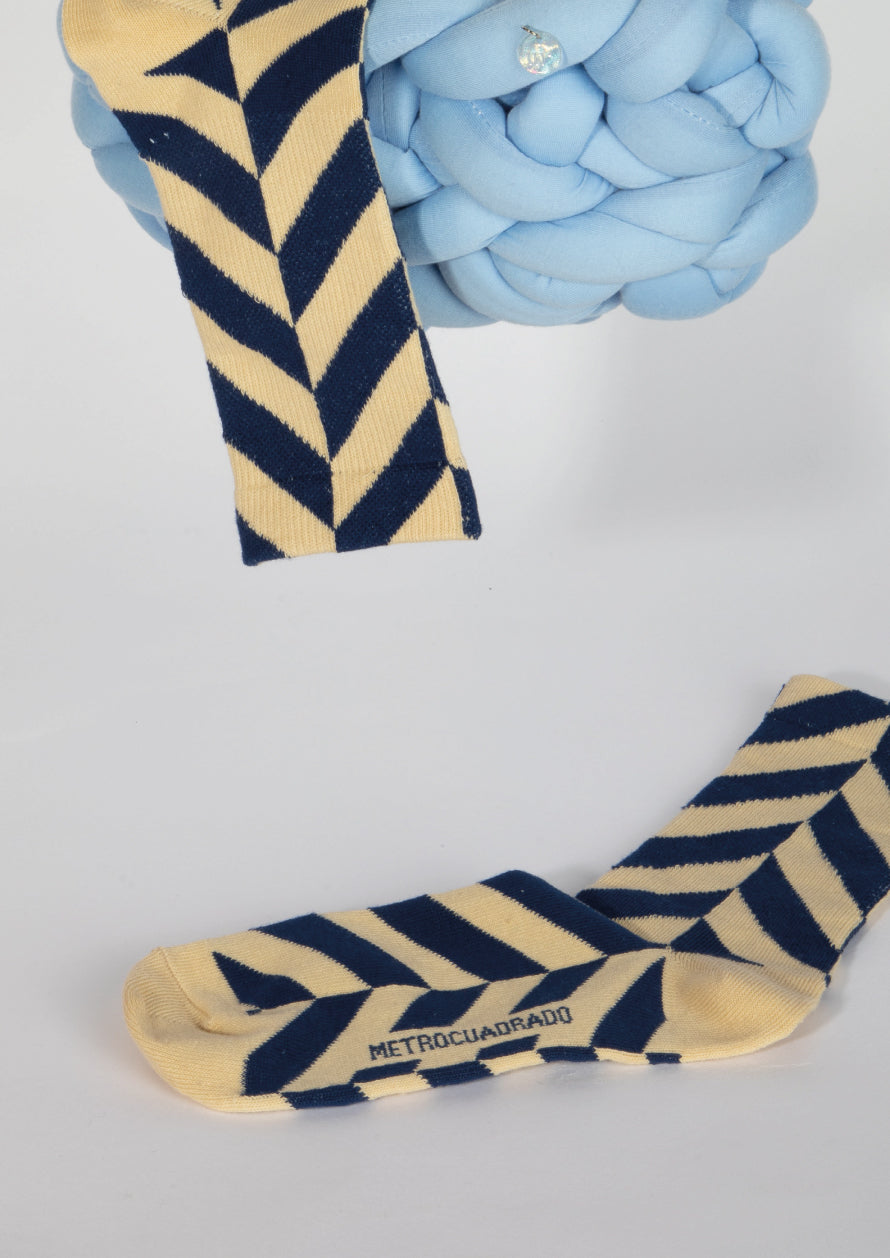 STRIPES SOCKS - DARK BLUE