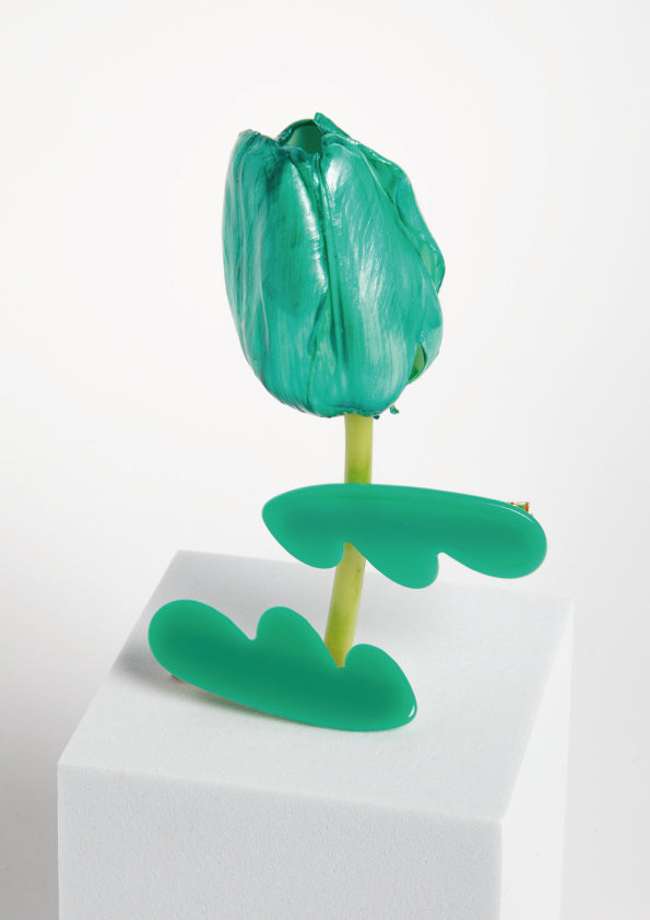 WING HAIR CLIP - GREEN