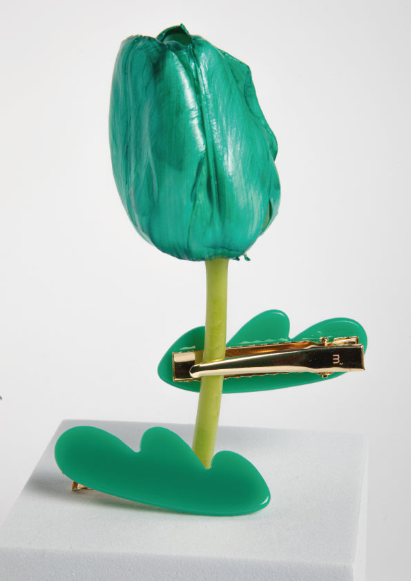 WING HAIR CLIP - GREEN