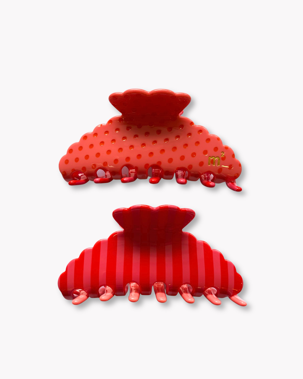 DUAL PRINT CLAW - RED&PINK