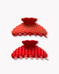 DUAL PRINT CLAW - RED&PINK