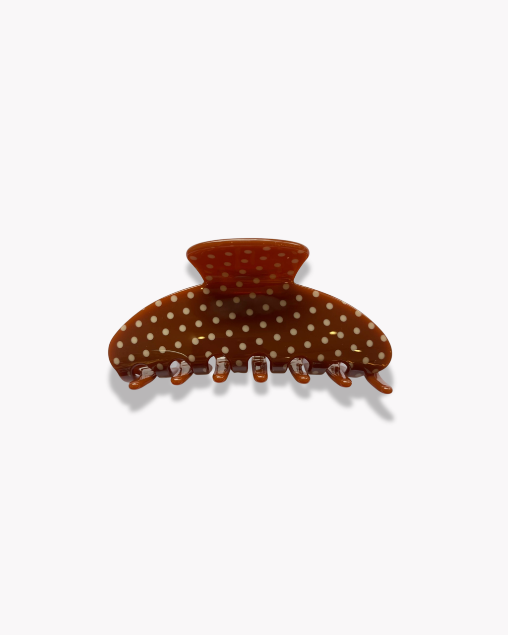 DOTS CLAW - DARK CARAMEL