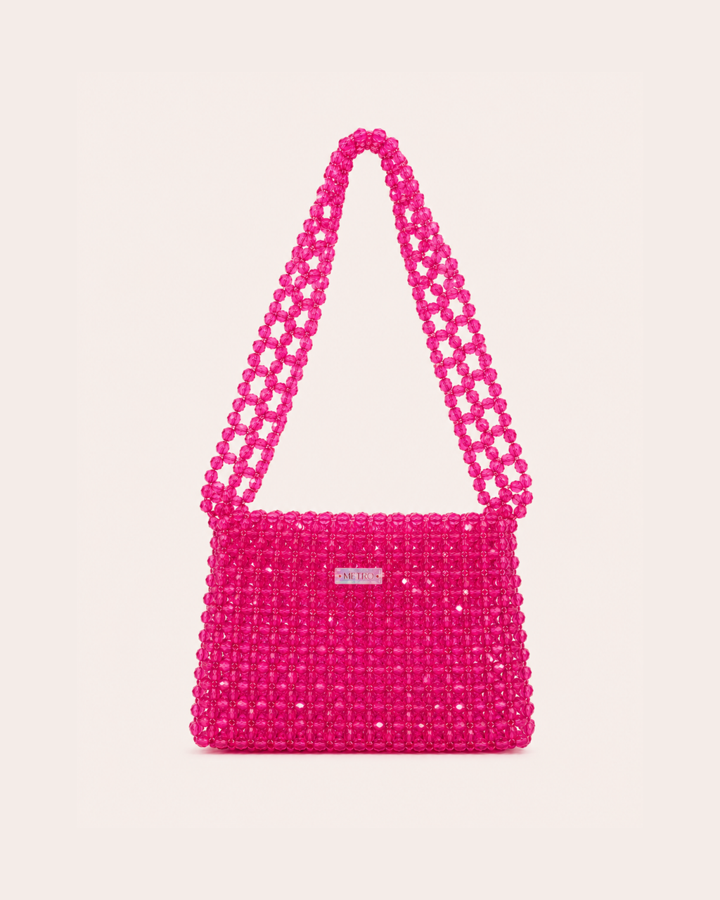 BEADED BAG / 2IN1 PINK
