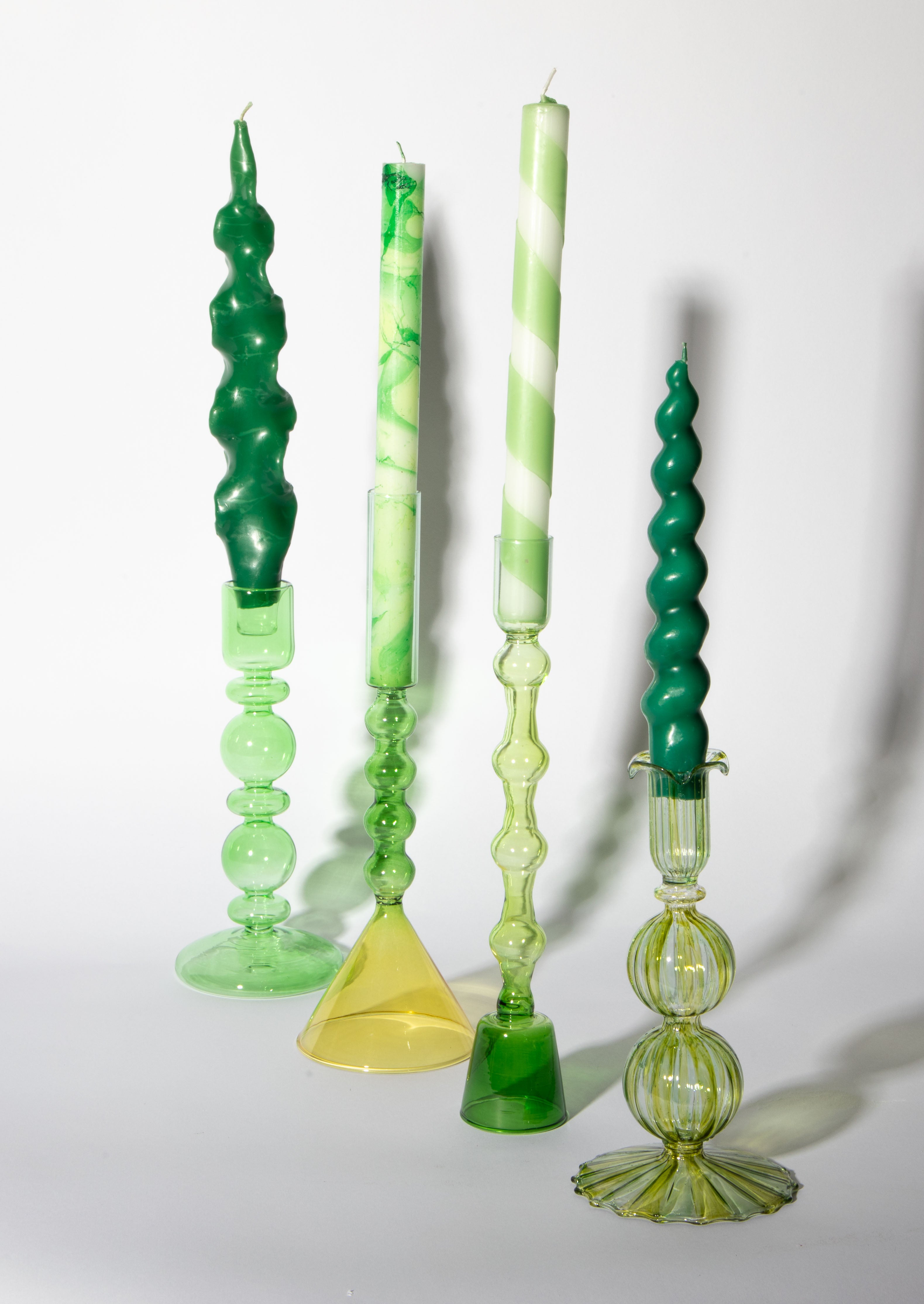 LONDON CANDLE HOLDER - GREEN