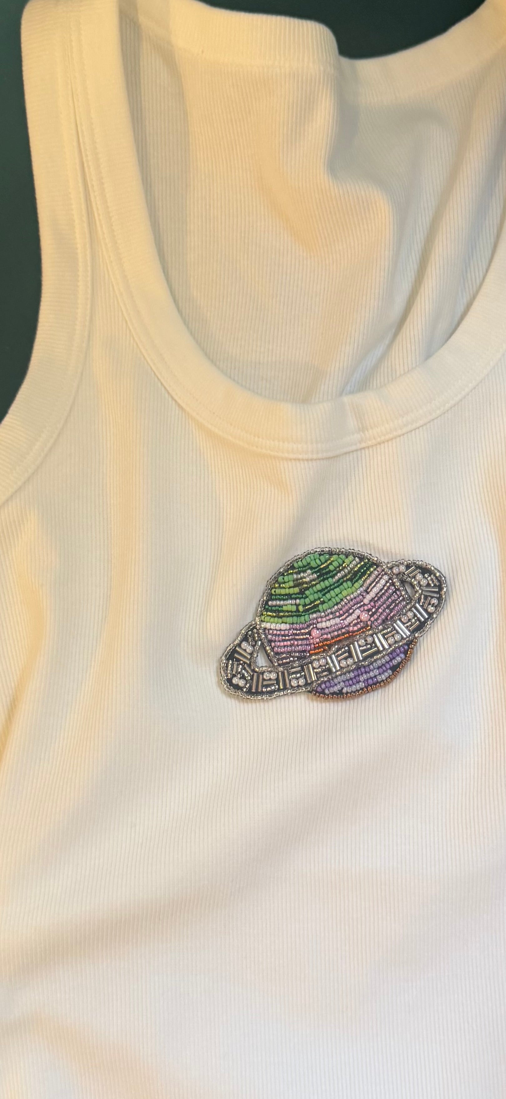 EMBROIDERED TANK TOP - SATURNO