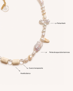 NATURAL STONES NECKLACE - MARINA PEARL