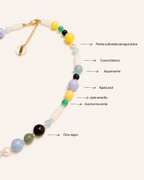 NATURAL STONES NECKLACE - ISOLA DI ISCHIA