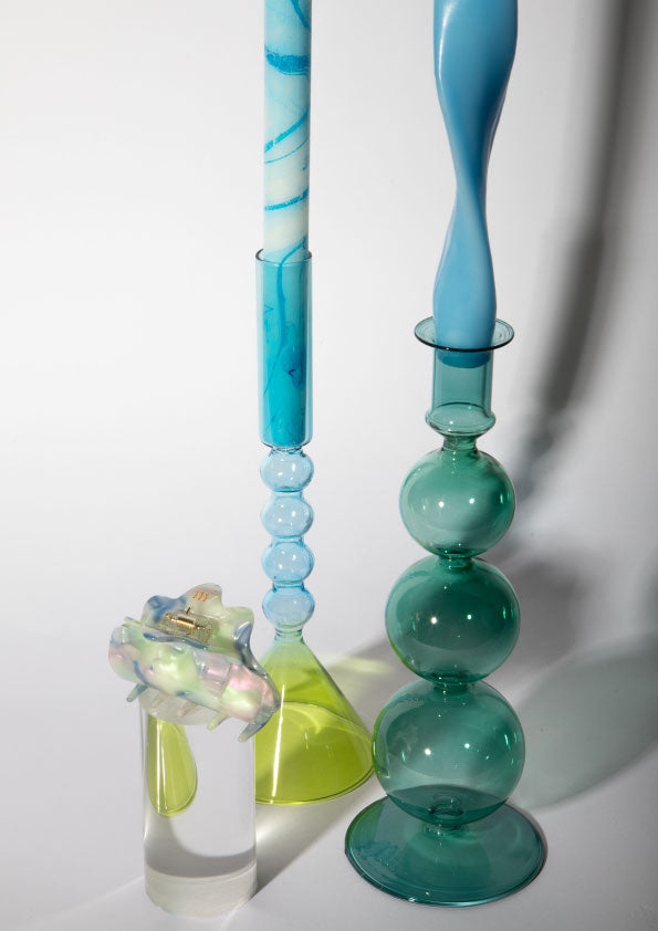 BARCELONA CANDLE HOLDER - BLUE