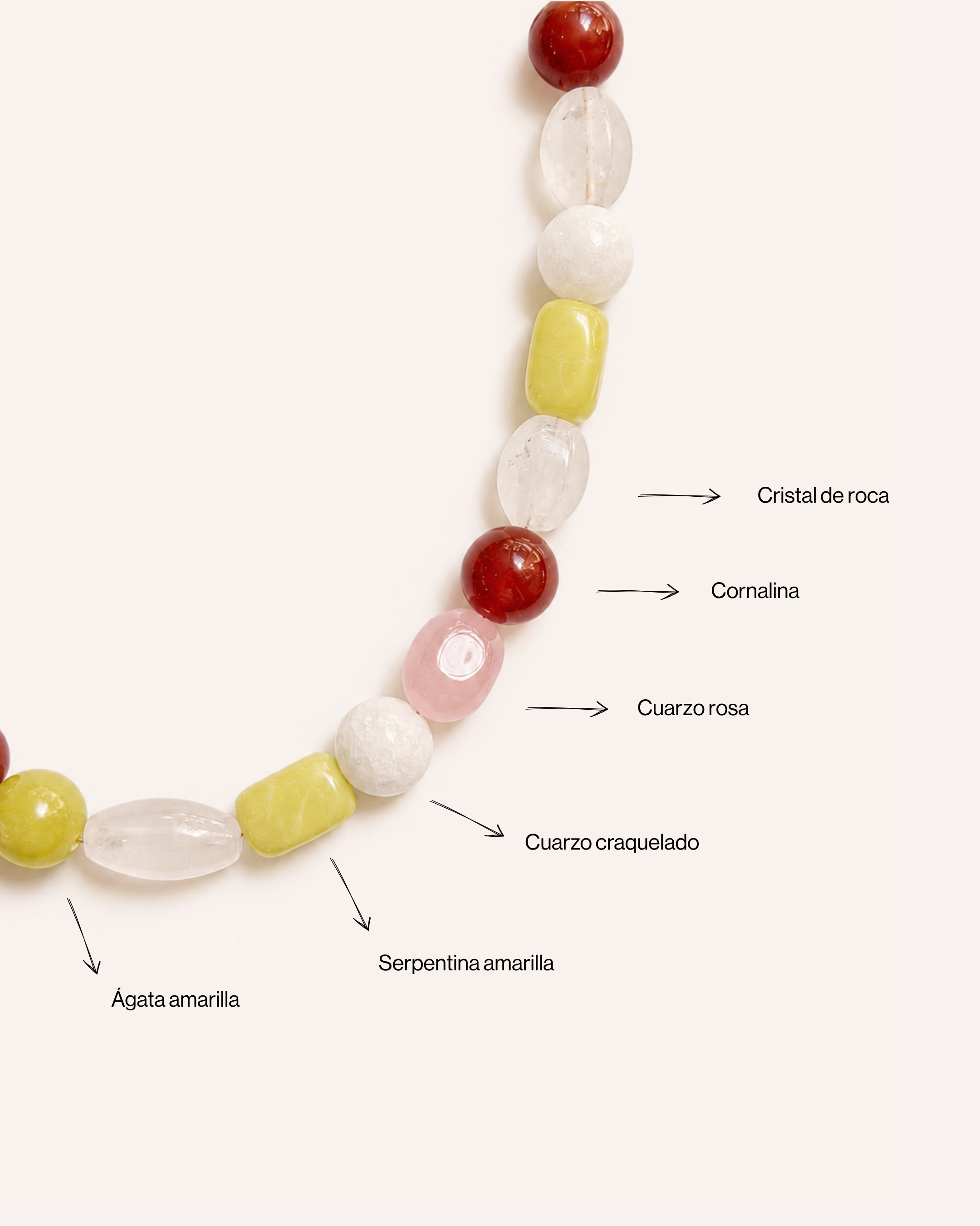 NATURAL STONES NECKLACE - GELATO POP