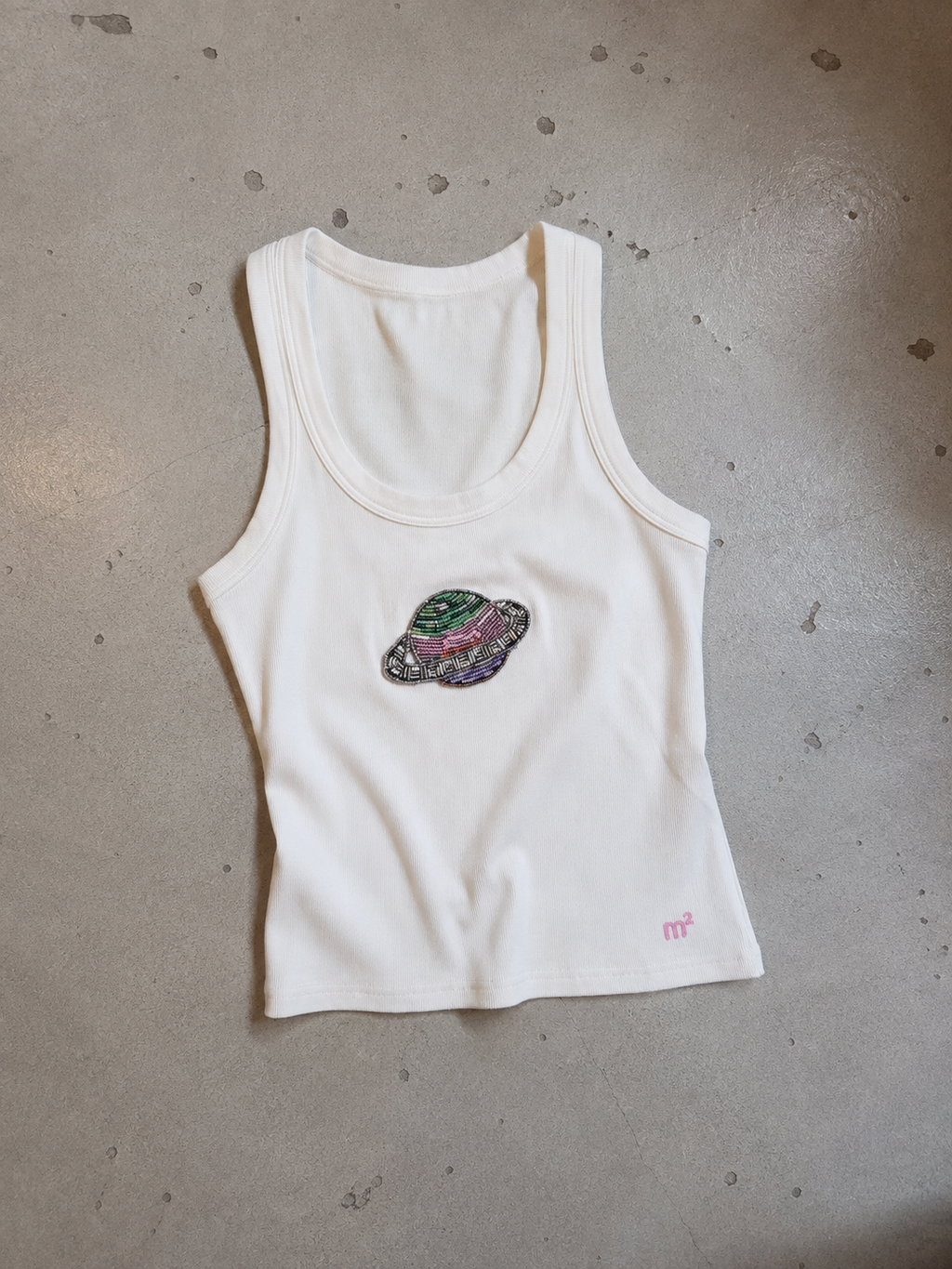EMBROIDERED TANK TOP - SATURNO