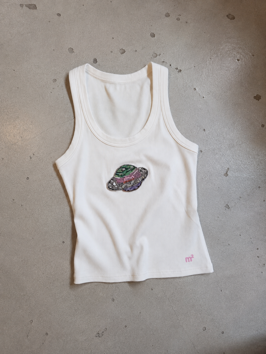 EMBROIDERED TANK TOP - SATURNO