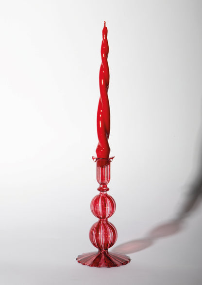 SYDNEY CANDLE HOLDER - RED