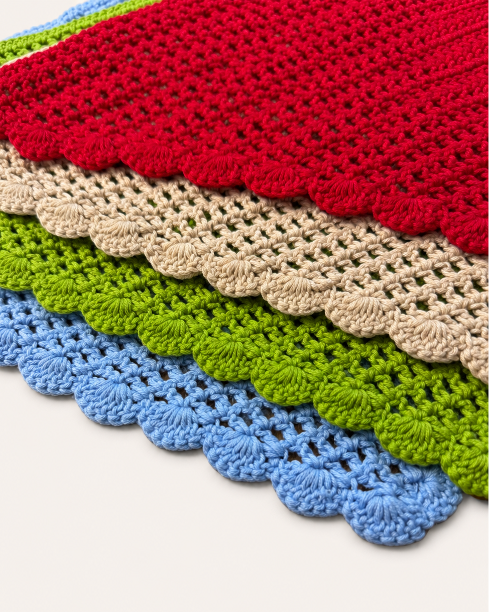 PAÑUELO CROCHET- BLUE SKY
