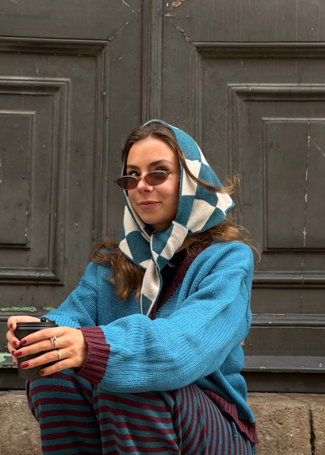 TRIANGLE SCARF AW26 / SMALL - CHECKERED