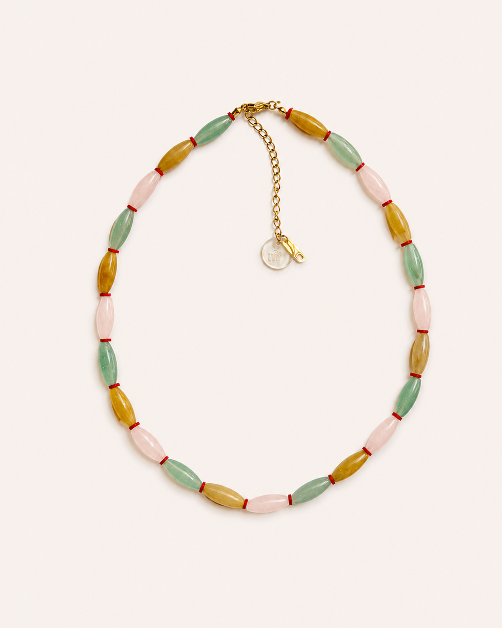 NATURAL STONES NECKLACE - SUNKISSED SORBET
