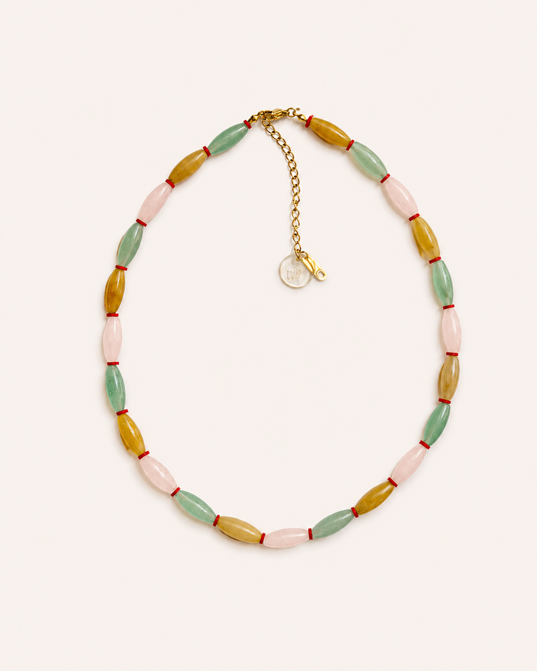 NATURAL STONES NECKLACE - SUNKISSED SORBET