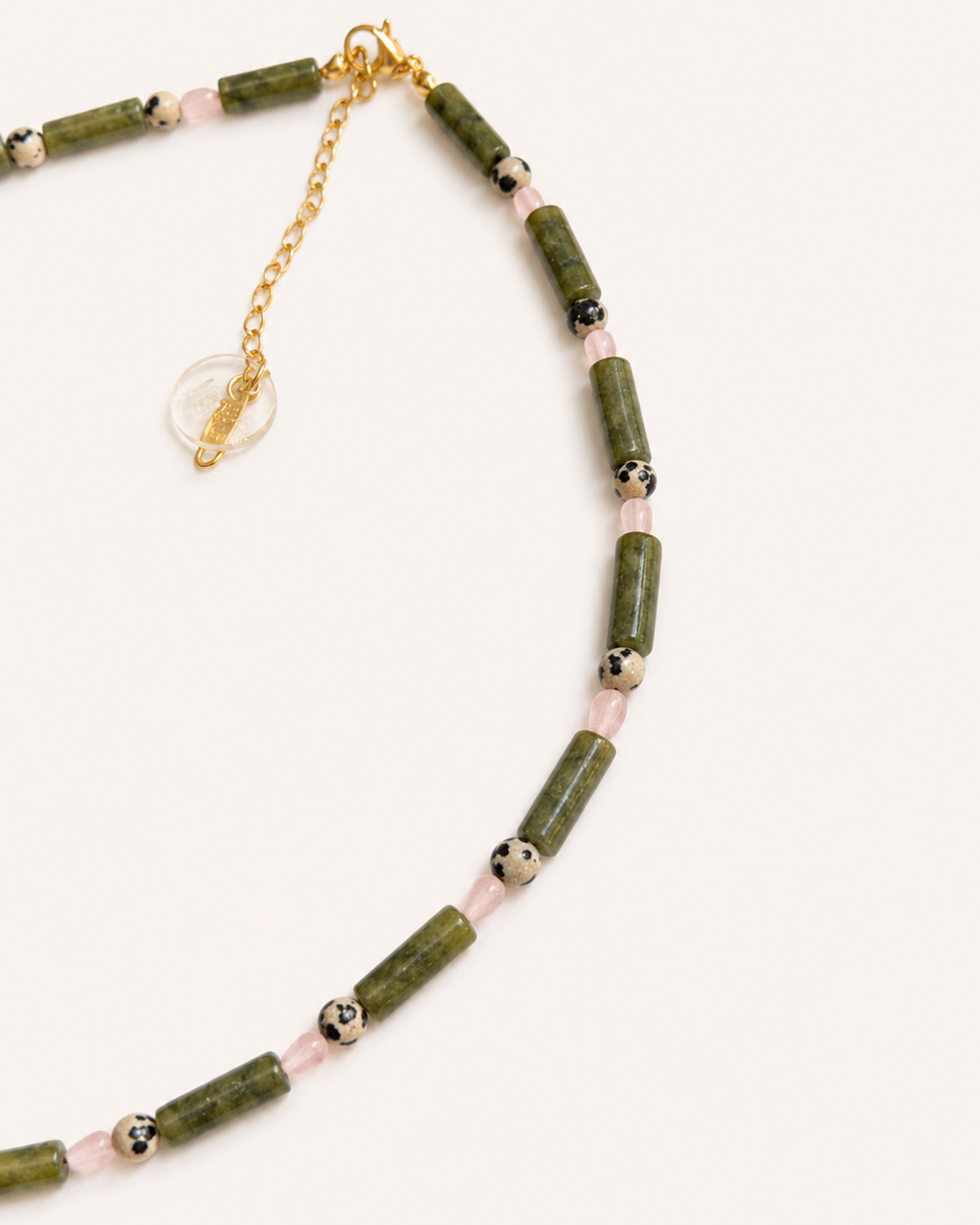 NATURAL STONES NECKLACE - COASTAL MIST