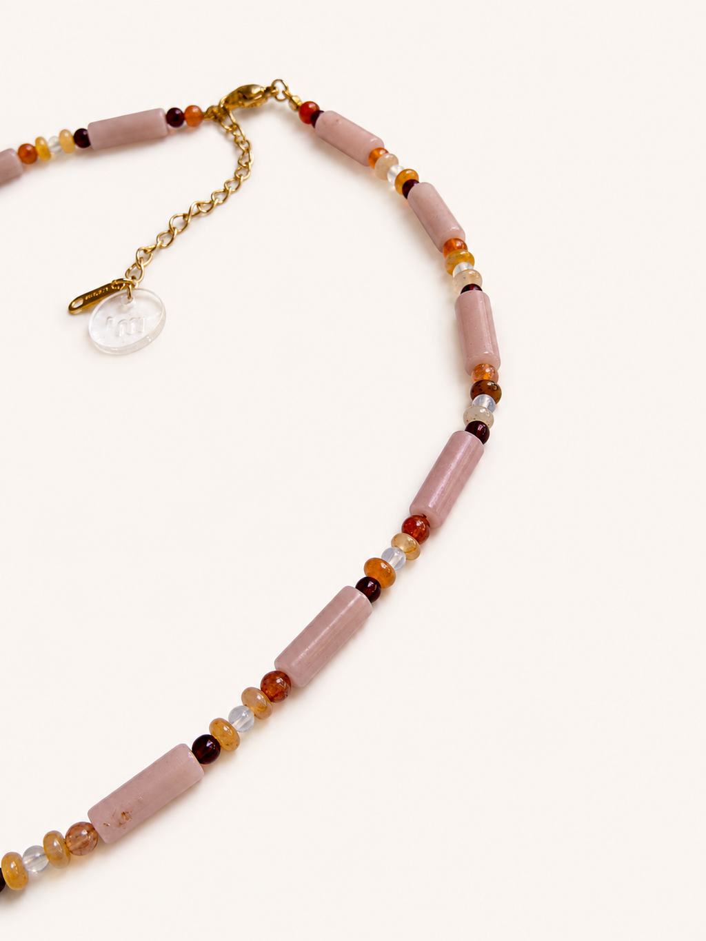 NATURAL STONES NECKLACE - DESERT ROSE