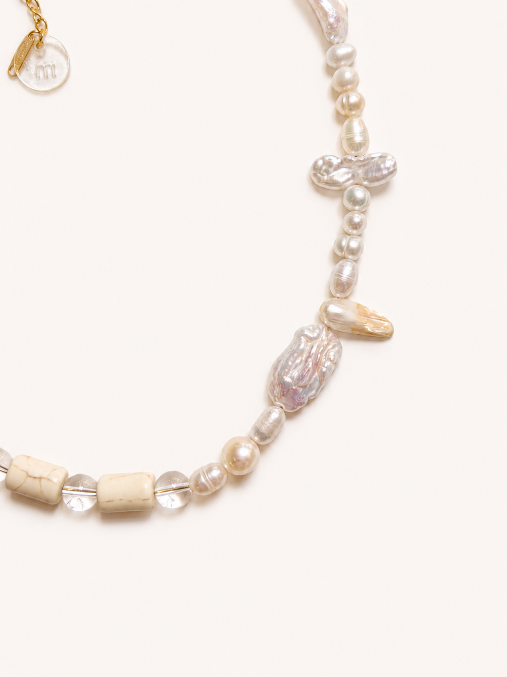 NATURAL STONES NECKLACE - MARINA PEARL